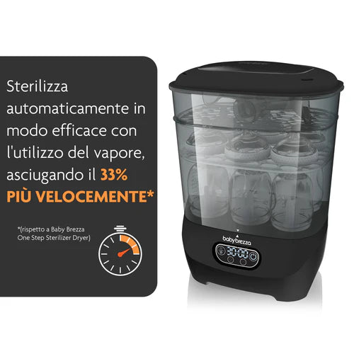 Sterilizzatore Baby Brezza One Step Sterilizer Dryer Advanced Black