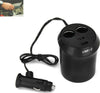 Sdoppiatore-2-Presa-Accendisigari-Caricabatterie-2-Porta-Usb-Carica-Cellulare-Each
