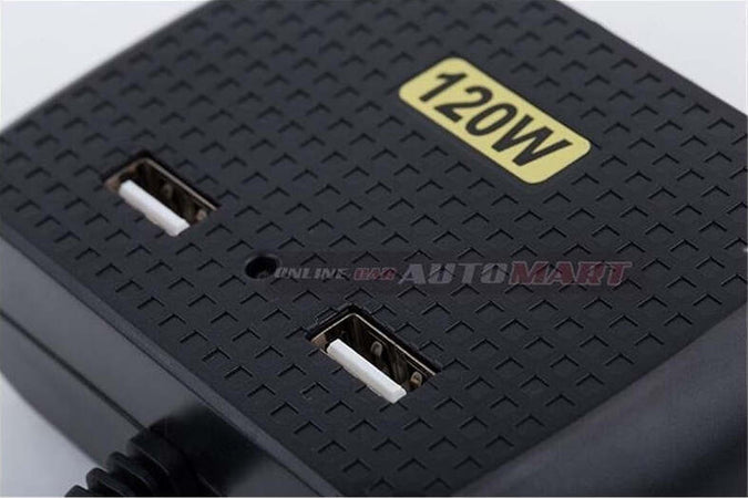 SDOPPIATORE ADATTATORE 3 ACCENDISIGARI TRIPLO + 2 USB 120W AUTO CAMPER BARCA MULTICARICATORE Elettronica/Cellulari e accessori/Accessori/Caricabatterie/Caricabatterie da auto Trade Shop italia - Napoli, Commerciovirtuoso.it