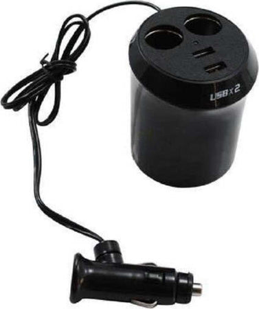 Sdoppiatore-Presa-Accendisigari-2-Posti-Porta-Usb-Carica-Batteria