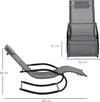Sdraio-a-Dondolo-Zero-Gravity-Ergonomica,-in-Metallo-e-Texteline,-63x160x88cm--84B-681CG