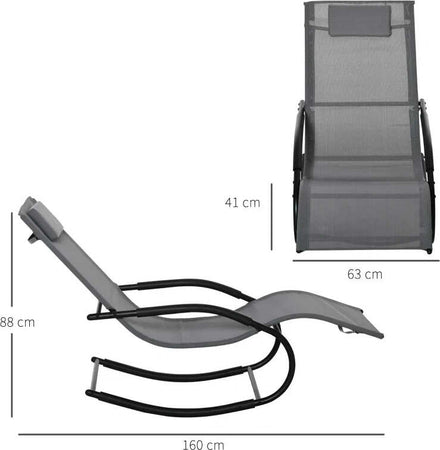 Sdraio-a-Dondolo-Zero-Gravity-Ergonomica,-in-Metallo-e-Texteline,-63x160x88cm--84B-681CG