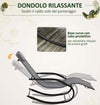 Sdraio-a-Dondolo-Zero-Gravity-Ergonomica,-in-Metallo-e-Texteline,-63x160x88cm--84B-681CG