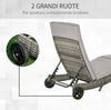 Sdraio-da-Giardino-in-Rattan-PE-con-Schienale-Regolabile-e-Cuscino,-207x70x70cm,-Grigio-862-030GY