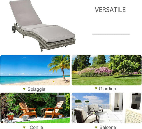 Sdraio-da-Giardino-in-Rattan-PE-con-Schienale-Regolabile-e-Cuscino,-207x70x70cm,-Grigio-862-030GY