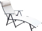 Sdraio-da-Giardino-Pieghevole-con-Cuscino,-Schienale-con-7-Reclinazioni,-137x63.5x100.5cm,-Beige-84B-184CW