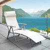 Sdraio-da-Giardino-Pieghevole-con-Cuscino,-Schienale-con-7-Reclinazioni,-137x63.5x100.5cm,-Beige-84B-184CW