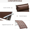Sdraio-da-Giardino-Pieghevole-con-Cuscino,-Schienale-con-7-Reclinazioni,-137x63.5x100.5cm,-Marrone-84B-184BN