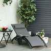 Sdraio-da-Giardino-Reclinabile-su-5-Livelli-con-Cuscino-Rimovibile,-Alluminio-e-Texteline,-171x64x82cm-Grigio-84B-179V01CG