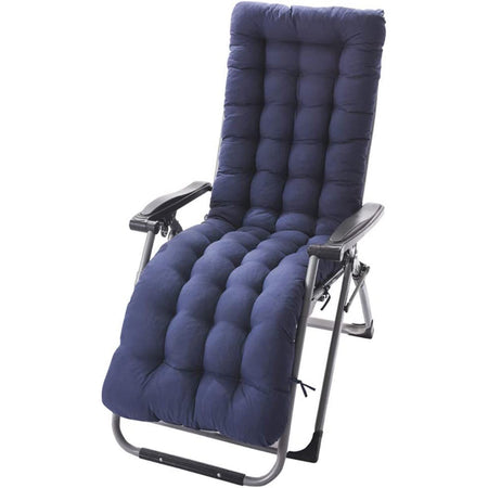 Sedia a sdraio con cuscino "Zero Gravity" poltrona reclinabile in acciaio da esterno