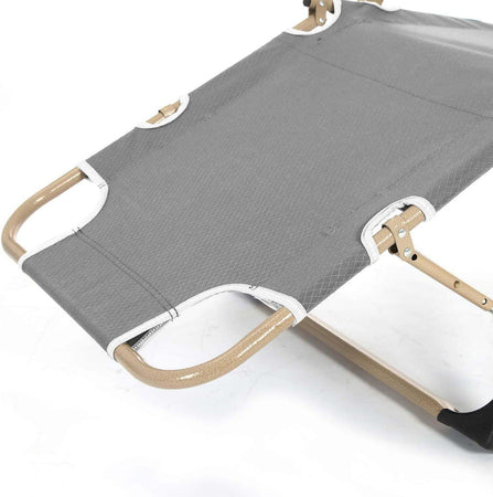 Sdraio Sedia da giardino reclinabile pieghevole reclinabile pieghevole Sedia da spiaggia Sedia da pesca Sedia da esterno grigio