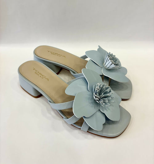 ToscaBlu Donna Sandali flat Lisbona in pelle con accessorio