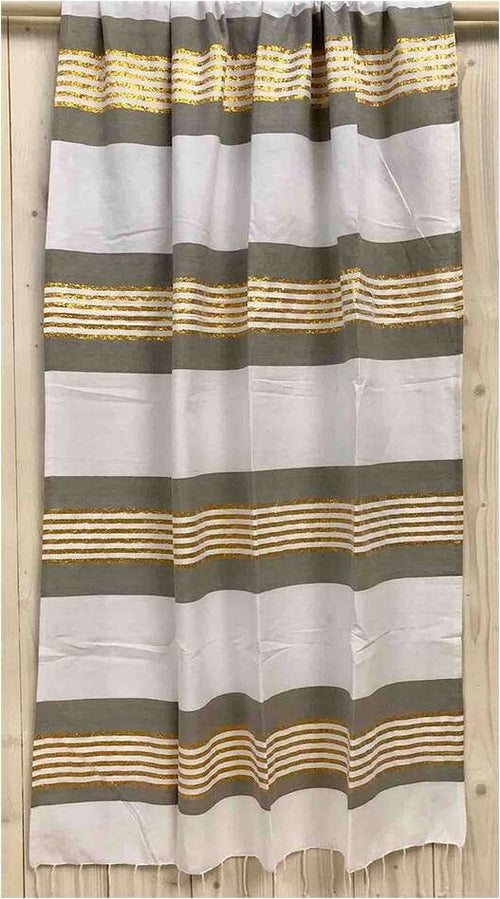 Seamar - Telo Mare Fouta Cotone 100x200 Con Lurex Dorato Casa e cucina/Tessili per la casa/Biancheria da bagno/Asciugamani/Teli mare La Bottega del Risparmio - Bari, Commerciovirtuoso.it