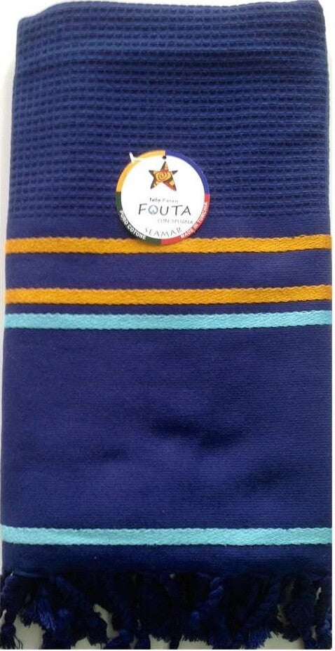 Seamar - Telo Mare Fouta Spugna Cotone Nido D'ape 90x160 Rifinito Con Frange Casa e cucina/Tessili per la casa/Biancheria da bagno/Asciugamani/Teli mare La Bottega del Risparmio - Bari, Commerciovirtuoso.it