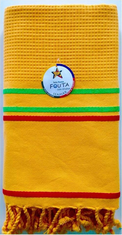 Seamar - Telo Mare Fouta Spugna Cotone Nido D'ape 90x160 Rifinito Con Frange Casa e cucina/Tessili per la casa/Biancheria da bagno/Asciugamani/Teli mare La Bottega del Risparmio - Bari, Commerciovirtuoso.it