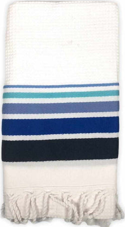 Seamar-Telo-Mare-Fouta-cotone-spugna-Nido-D'ape-misura-90-x-160cm-più-frange-vari-colori