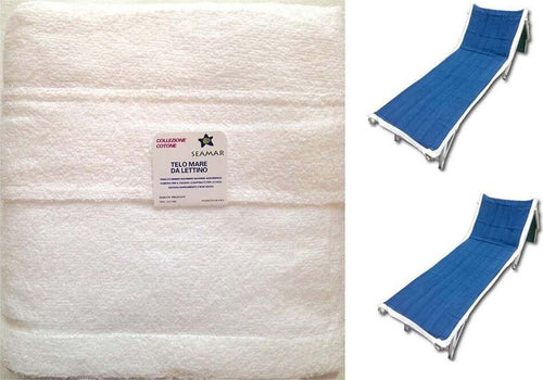 Seamar Telo Mare per Lettino in Spugna Di Cotone 75x190 Con Tasche Posteriori Casa e cucina/Tessili per la casa/Biancheria da bagno/Asciugamani/Teli mare La Bottega del Risparmio - Bari, Commerciovirtuoso.it