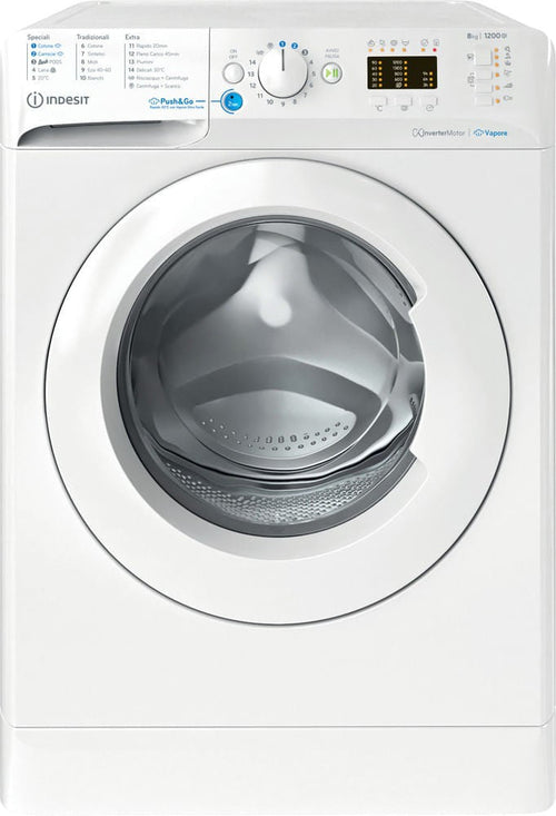 INDESIT LAVATRICE 8KG INVERTER VAPORE B 1200GIRI BWA 81295X WV IT