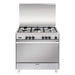 Glem Gas UN965VI Cucina a Libera installazione 9060 Piano Cottura 5 Fuochi Forno 98L a Gas Classe A Inox