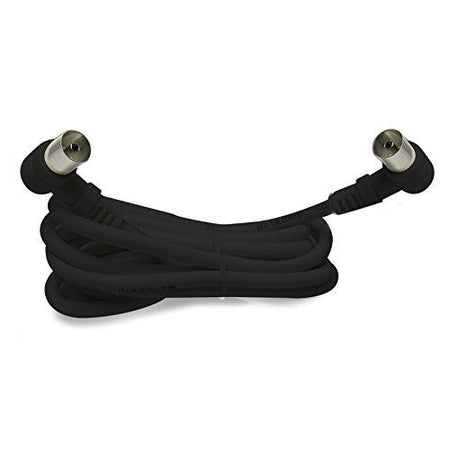 Metronic Prolunga TV Coassiale a Gomito Nero 90