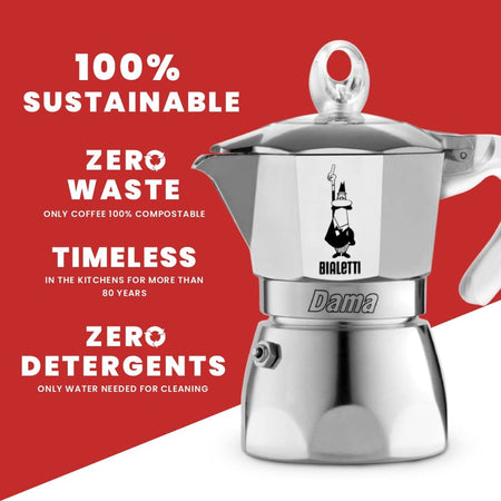 Bialetti Caffettiera Moka Dama Pure Ice 1 Tazza 0002271