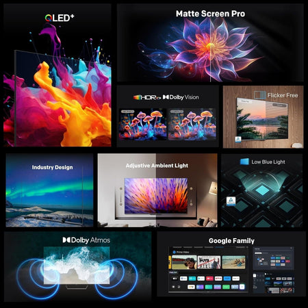 Metz TV 55" QLED+ Smart TV 4K UHD con Google TV