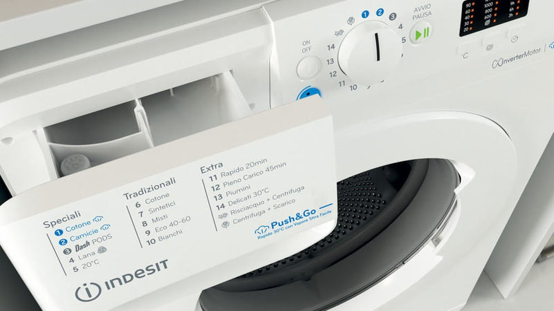 INDESIT LAVATRICE 8KG INVERTER VAPORE B 1200GIRI BWA 81295X WV IT