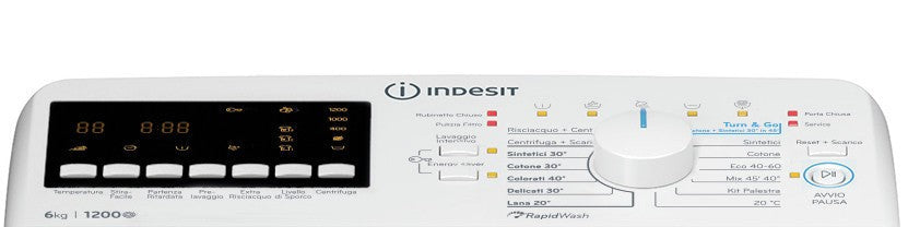 INDESIT LAVATRICE CARICA DALL'ALTO 6KG B 1200GIRI BTW S6251P IT/1
