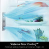 FRIGO 2P.LG GTF744PZPED 78CM CE.E NOFROST D.ACQUA SILVER