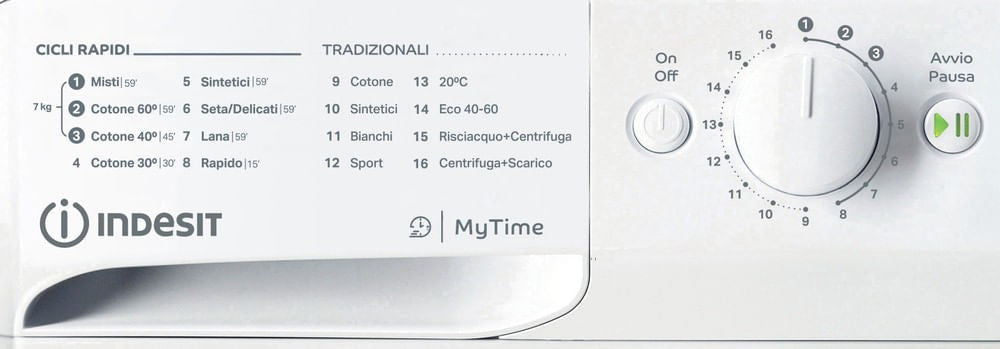 INDESIT LAVATRICE 7KG INVERTER A 1200GIRI MTWC 71296 W IT