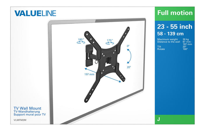 Valueline Supporto TV VLMFM2M 100x100mm 400x400mm Nero