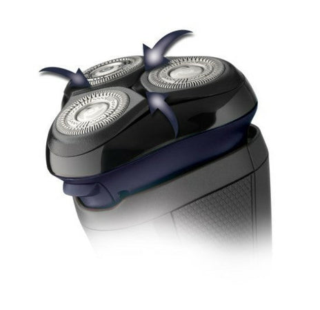 Remington R3002 Rasoio Elettrico 3 Testine Rotazione Trimmer Nero/Grigio