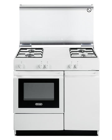 De'Longhi Cucina a Gas SGW854NM 4 Fuochi Forno 44L Bianca 86x50cm Classe B