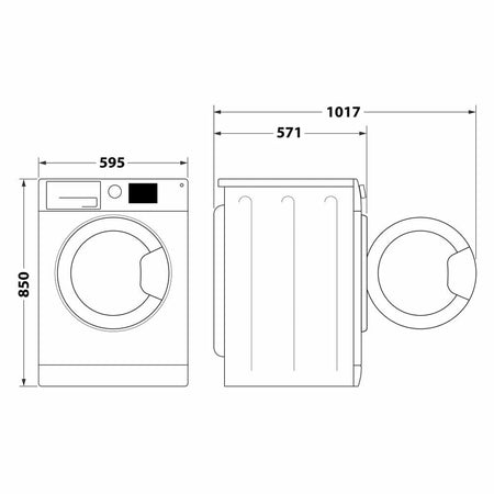 WHIRLPOOL LAVATRICE 7KG INVERTER VAPORE A 1400 GIRI FFB 7469 SV IT