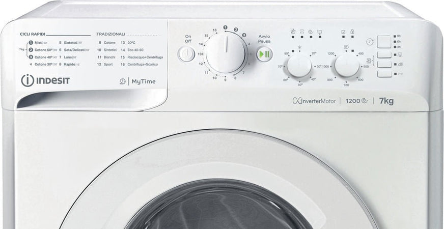 INDESIT LAVATRICE 7KG INVERTER A 1200GIRI MTWC 71296 W IT