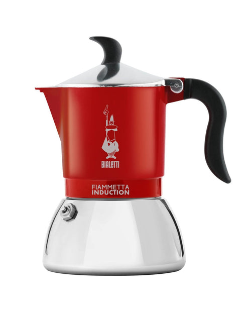 Bialetti Caffettiera Fiammetta Rossa per Induzione 4 Tazze 0007144