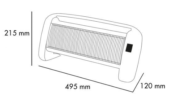 Argoclima Riscaldatore di Ambienti Elettrico Betsy