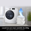 LG F0P3020TSWC Lavatrice 20 kg XL Centrifuga 1000 Giri Inverter Vapore Wi-Fi AI DD Classe B