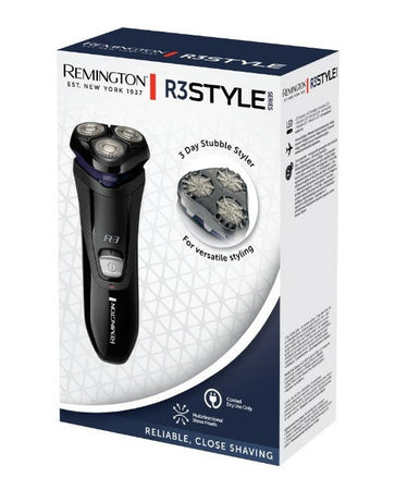 Remington R3002 Rasoio Elettrico 3 Testine Rotazione Trimmer Nero/Grigio