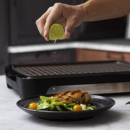 Russell Hobbs George Foreman 25850-56 Griglia Elettrica Smokeless BBQ Large Potenza 1350 W Nero