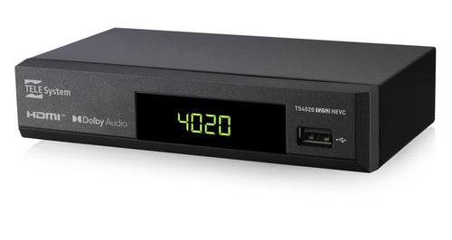 TELE System TS4020 Ricevitore DVB-T2/S2 HEVC HD