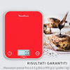 Moulinex BN50U3 Bilancia da cucina elettronica Superficie piana Rettangolo Rosso