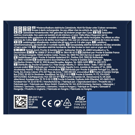 Oral-B Vitality Spazzolino Elettrico Ricaricabile Pro Viola 2 Testine