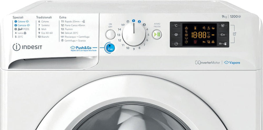 Indesit Lavatrice BWE 91296X WV IT 9kg Classe A 1200 Giri Carica Frontale Bianco