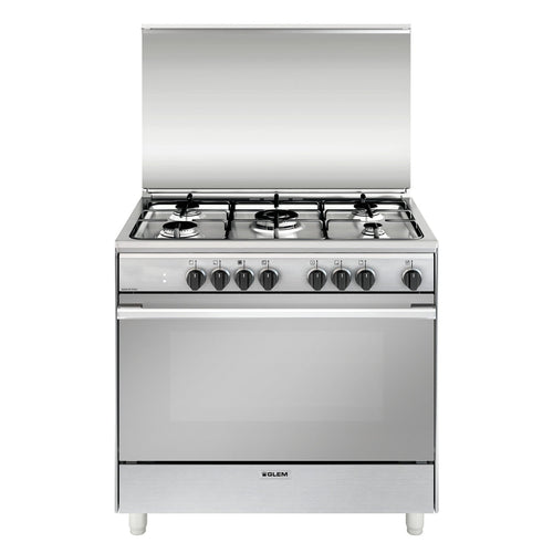 Glem Gas UN965MI Cucina a Libera installazione 9060 Piano Cottura 5 Fuochi Forno Elettrico 101 L Classe A Inox