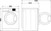 INDESIT LAVATRICE 8KG INVERTER VAPORE B 1200GIRI BWA 81295X WV IT