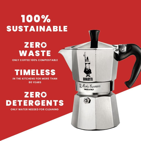 Bialetti Caffettiera Moka Express 4 Tazze 0001164