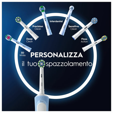 Oral-B Vitality Pro Duo Adulto Spazzolino rotante-oscillante Nero/Blu/Bianco