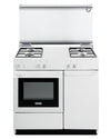 De'Longhi Cucina a Gas SGW854NM 4 Fuochi Forno 44L Bianca 86x50cm Classe B