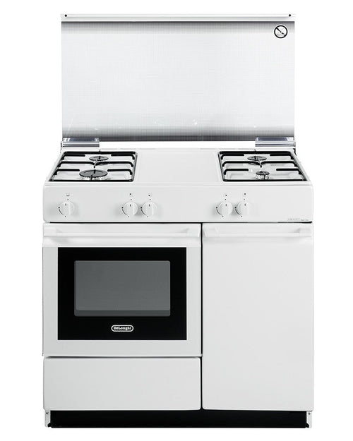 De'Longhi Cucina a Gas SGW854NM 4 Fuochi Forno 44L Bianca 86x50cm Classe B